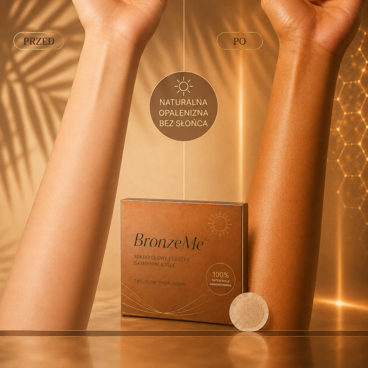 BronzeMe™- Plastry Samoopalające z Technologią Mikroigieł