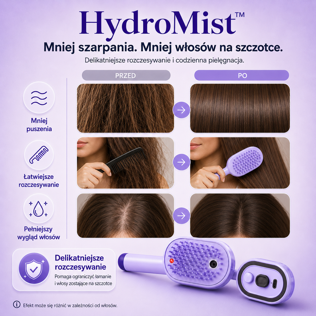 HydraMist™ - Szczotka do terapii włosów HydraMist™