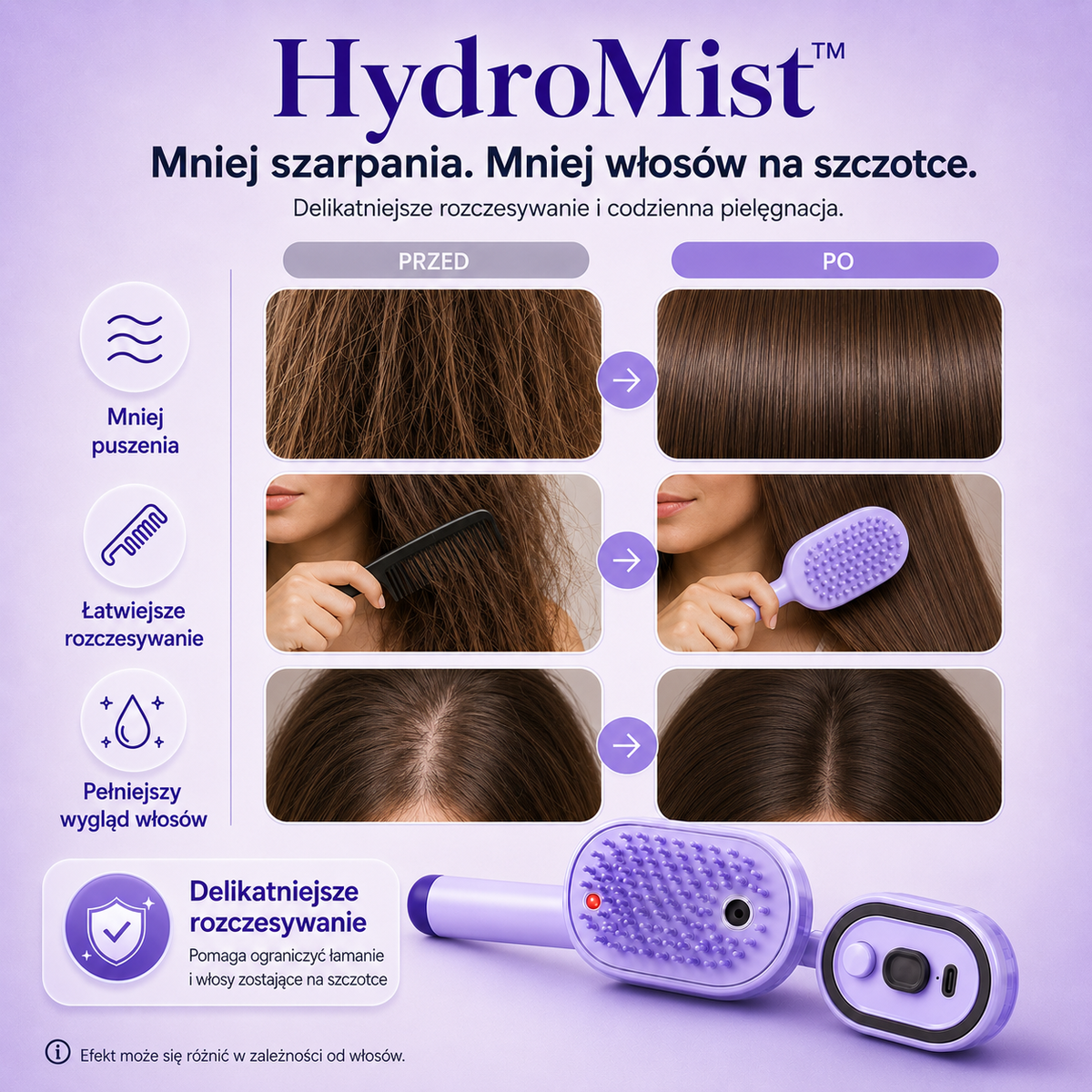 HydraMist™ - Szczotka do terapii włosów HydraMist™
