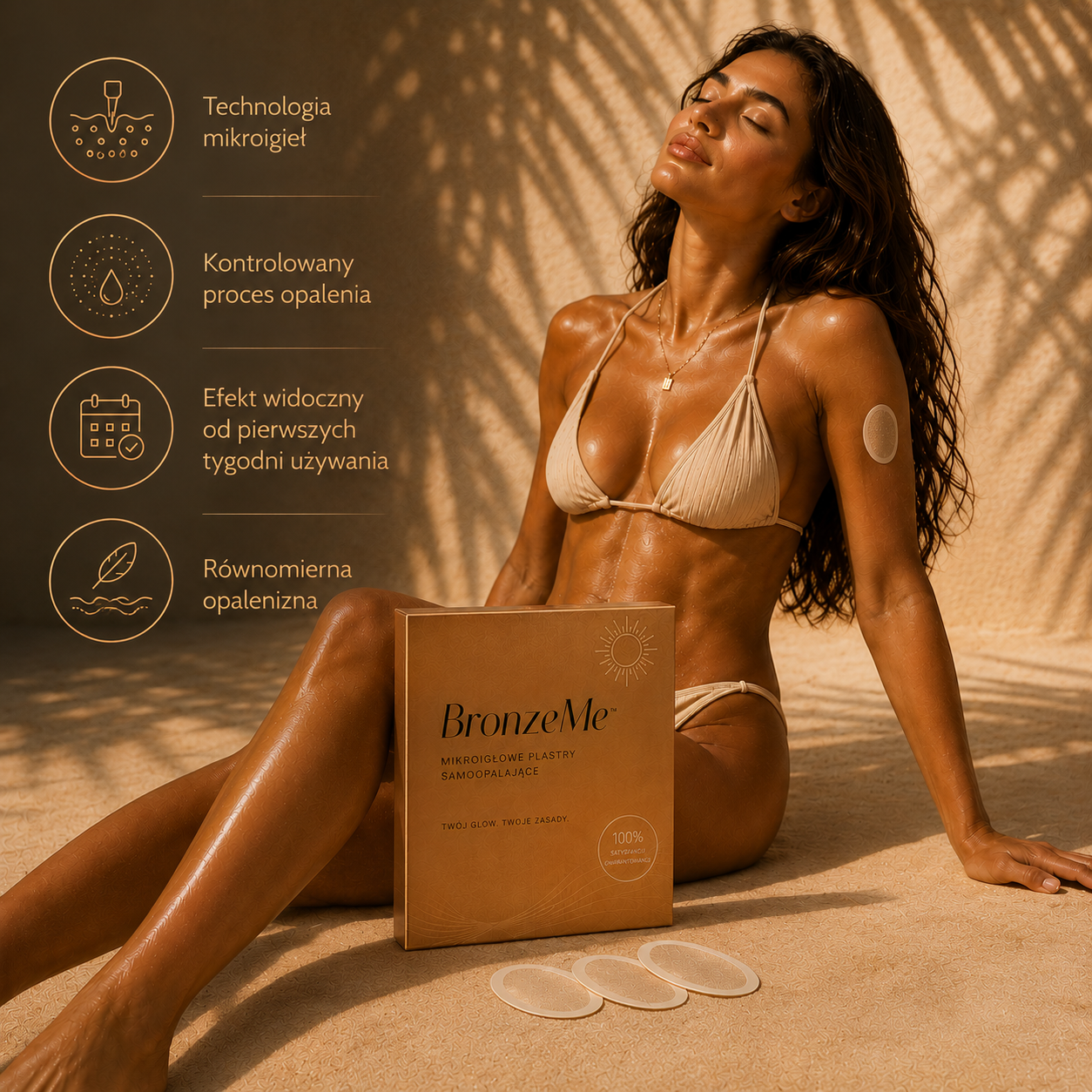 BronzeMe™- Plastry Samoopalające z Technologią Mikroigieł