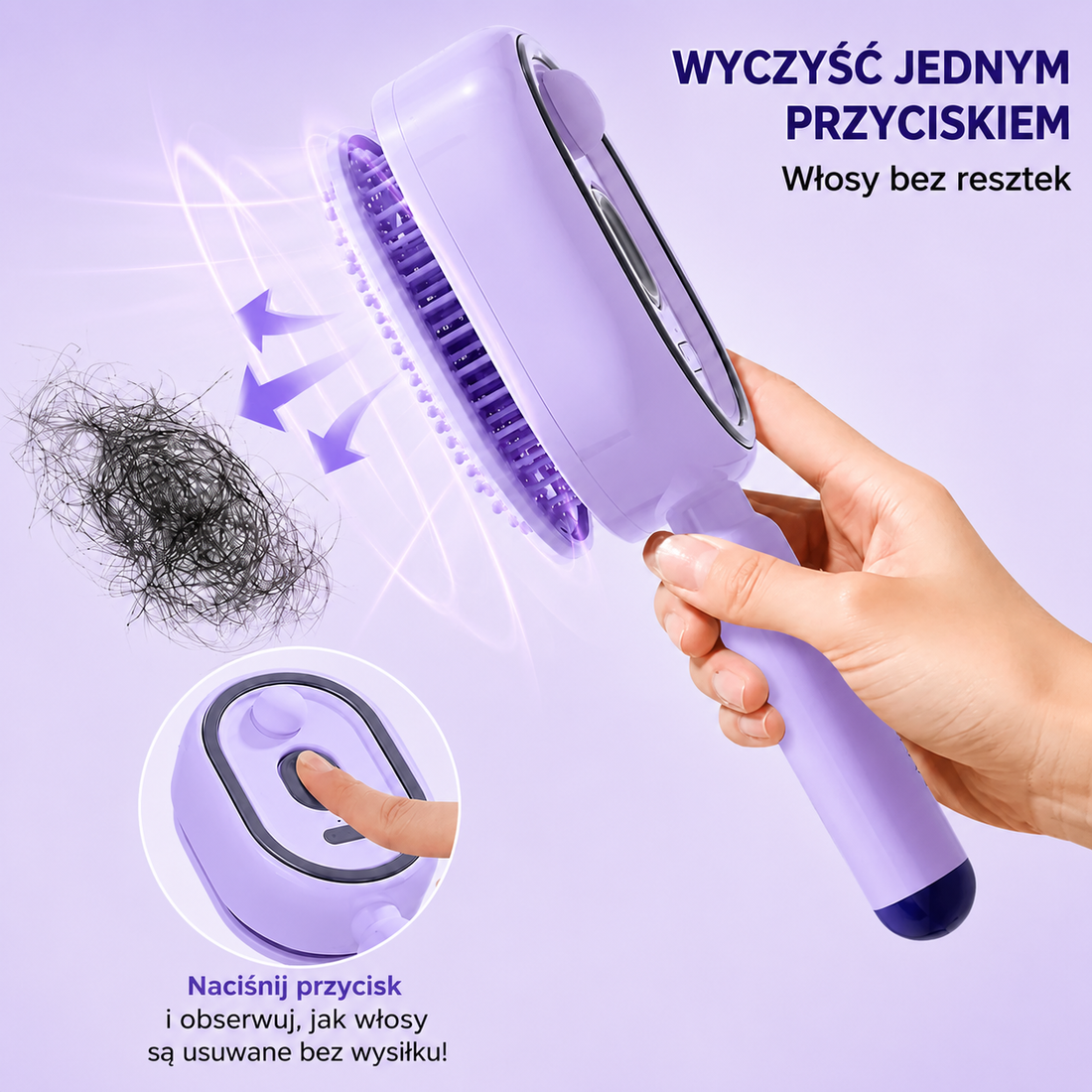 Szczotka do terapii włosów HydraMist™ 3-w-1