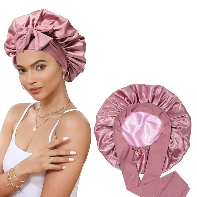 Satynowy Czepek chroniący włosy